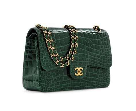 emerald green Chanel bag